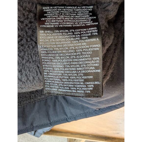 The North Face M66 Utility Jacket Women Large Tnf Black Fleece Lined Relaxed Fit - Picture 2 of 3